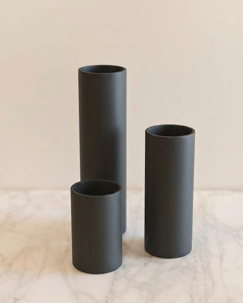 Modern Minimalist 3D Printed Planter Set, Sculptural Indoor Plant Pot or Vase for Fresh or Dried Flowers, Eco Friendly Canadian Decor Gift